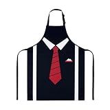 yoooliwicng Funny aprons for men Adult Suit-Themed Apron - Elegant Design Perfect for Kitchen, Baking, Hosting Parties, Catering Services & Special Events
