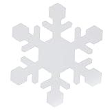 Cardstock Snowflake White Cut-Outs - Christmas Winter Shapes Crafts for Kids - 24 Pieces