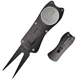Sarge Eagle Golf OTF Divot Repair Tool, Magnetic Ball Marker, Club Rest
