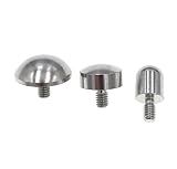 SUXING Spherical Point Contact Point for Dial Digital Indicator Depth Gauge Tip 4-48 UNF Thread Shank (A Set)