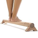 Versatile 40 Inch Beech Wood Balance Beam for Home Use - Enhance Balance, Ankle Foot Strength, Flexibility for All Ages, Physical Therapy Purposes for Plantar Fasciitis Relief.