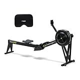 Concept2 RowErg Model E Indoor Rowing Machine with Tall Legs - PM5 Monitor, Device Holder, Adjustable Air Resistance, Easy Storage with FitXion Seat Cushion