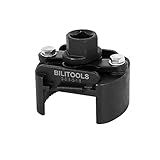 BILITOOLS Universal Oil Filter Wrench Removal Tool Adjustable, 60-80mm (2.36-3.15 inch), 1/2" Drive