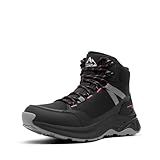 NORTIV 8 Women's Hiking Boots Waterproof Lightweight Outdoor Trekking Comfortable Non-Slip Backpacking Camping Ankle Boot Hollow,Size 8.5,Black,NWUMHB2501