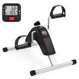 AN Under Desk Bike Pedal Exerciser for Leg & Arm Workout,Mini Exercise Bike