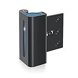 Door Reinforcement Lock Withstands 800lbs of Force - Black Extra Proof Door Lock for Kids Safety with 8 Screws Prevents Unauthorized Entry,Add a Door Security Lock for Home Safety & Privacy