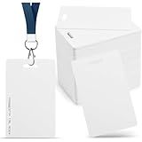 125KHz RFID Proximity ID Cards with Slot Hole Punch Key Token Tag Card for Entry Access Control System for Electronic Door Cabinet Lock EM4100 TK4100, Read Only ﻿ (20 PCS)