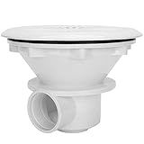 aqxreight 9.1 x 6.7in Swimming Pool Drain Port ABS Stainless Steel Water Outlet Drainage Replacement Swimming Pool Accessories for Pool Drainer