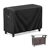 MR. COVER Outdoor prep table cover 52 inch for Keter Unity XL Outdoor Rolling Table Cart, Heavy Waterproof for Grill Dining Kitchen Cart Protective, Outdoor Storage Box Cover, Patio Food Prep Station