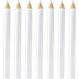 Isslly 7PCS Fabric Pencils for Sewing, White Water Soluble Sewing Fabrics Maker, Tailors Chalk for Cloth Wipe Quilting, Fabric Pencil for Dressmakers DIY Crafts (8.75 cm)