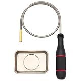 GUTI-MORE Flexible Magnetic Pickup Tool Set, 25" Bendable Extension Magnet 2lb, with Magnet Parts Tray，Pickup Screws, Nuts, Nails, Bolts from Hard-To-Reach Places