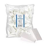 ForPro Professional Collection Beauty Wedges, Latex Free Foam Sponges, Makeup Blenders for Powder and Liquid Makeup, 100-Count