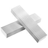TAICHEUT 2PCS 1 x 2 x 7.8 Inches Aluminum Solid Flat Bar, 25 x 50 x 200mm Aluminum Block, T6061 General Purpose Palate