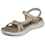 Skechers Performance Women's on-the-Go 600-Brilliancy Sport Sandal, natural, 7 M US