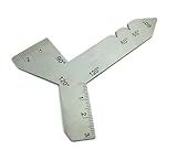Stainless Steel Universal Grinding Gauge 55, 60, 90, & 120 Degrees Angle Tool