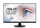 ASUS 24-Inch Desktop Monitor - 1080P Full HD, 75Hz, IPS, Adaptive-Sync/FreeSync, Eye Care, HDMI DisplayPort VGA, Frameless, VESA Wall Mountable - VA24DQ