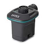Intex 66639E QuickFill 120 Volt AC Electric Pump: Inflates and Deflates Air Mattresses – Includes 3 Interrconnecting Nozzles – Compact Design – 650 L/Min Air Flow – Indoor Use