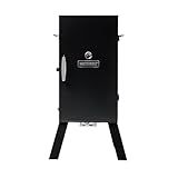Masterbuilt® 30-inch Electric Vertical BBQ Smoker with Analog Temperature Control, Chrome Smoking Racks and 535 Cooking Square Inches in Black, Model MB20070210