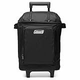 Coleman 42-Can Soft Rolling Cooler with Wheels, Leak-Proof Portable Insulated Chiller with 12+ Hour Ice Retention, Made with Recycled Materials