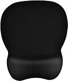 EooCoo Ergonomic Mouse Pad with Wrist Support, Mousepad with Memory Foam Wrist Rest and Non-Slip Base for Computer, Cafe, Home & Office, 9.64 x 8.26 in Office Desk Accessories