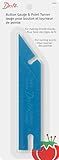Dritz 5-1/2" Button Gauge & Point Turner, 1 Count Guage & Turner, Blue, 7.75 x 2.88 x 0.5