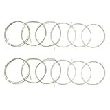 TUOREN 2 Sets of 6 String Classical Guitar Strings, Nylon, Light Gauge, Clear Silver Winding, Great for Classical Guitar Learners and Performers