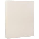 JAM PAPER Strathmore 80lb Cardstock - 8.5 x 11 Coverstock - 216 gsm - Natural White Wove - 50 Sheets/Pack