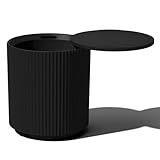 Veradek Outdoor Cooler Side Table - 2 in 1, Black, 21 inch