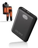 ColdBye 7.4V/5V Battery Pack for Heated Vest, Ultra-Small 10000mAh Battery Pack for Heated Jacket with LED Display Compatible with DC 7.4V/ USB&Type-C 5V 2A - Heated Clothing & Heated Chair