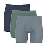 Hanes Men's Originals SuperSoft Boxer Briefs, Viscose from Bamboo Underwear for Men, 3-Pack