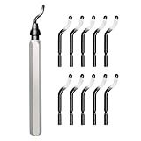 voltrish 11-Blade Deburring Tool for 3D Printing, Premium High-Speed Steel Blades for Smooth Edge Finishing - Ideal for HVAC, Metal & Resin & Professional Conduit Reaming, 3D Printer Accessories