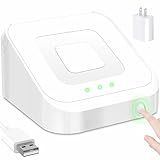 Square Dock for Square Reader 2nd Generation, Holder Stand for Square Card Reader 2nd Generation, Dock with Smart Anti-Sleep Button Portable Size Anti-Slip (Cable and Wall Charger Included, No Device