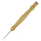 MCSDFN Multifunctional Sewing Awl Tool with Wooden Handle - Precision Stiletto Pressing Tool for Quilting, Leathercraft & Fabric Projects