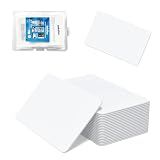 80Pcs RFID Smart Cards, 13.56MHz ISO14443A Mifare Classic 1K Printable Blank Contactless Cards, Compatible with RFID Reader Writer for Access Control, Hotel Door Keys and Prepaid Payment Systems