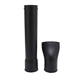 Hilitand Leaf Blower Nozzle Handheld Blower Nozzle Flat End Nozzle for Tight Spaces with 1-Click Installation Compatible with Cordless Handheld Blowers