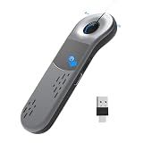 ZTYTO Air Mouse for PC/iOS/Android with Touchpad Rechargeable Wireless Presentation for PPT Pointer Bluetooth 2.4G Remote Control for PowerPoint/Keynote/Tiktok/Camera/Kindle App (Silver)