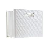 Pendaflex Mobile File Box with Handles, Easy Set Up, Collapse Down and Store Away, 13"W x 10"H x 6.5"D, Holds Letter Size Files, White (126119)