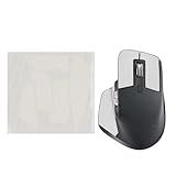 kwmobile Mouse Grip Tape Compatible with Logitech MX Master 3S Grip Tape - Non-Slip Faux Leather - White