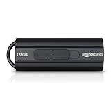 Amazon Basics 128 GB Ultra Fast USB 3.1 Flash Drive, Black