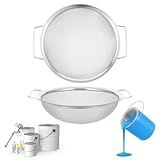 Paint Strainer for 5 Gallon Bucket, 2 Pack Stainless Steel Fine Mesh Screen, Reusable Paint Filter, Paint Funnel Filter for Tiny Seeds, Oil, Paint, Latex, Glazes, Gas, Kerosene