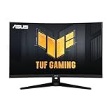 ASUS TUF Gaming 32" 1440P HDR Curved Monitor (VG32VQ1B) - QHD (2560 x 1440), 165Hz (Supports 144Hz), 1ms, Extreme Low Motion Blur, Speaker, FreeSync Premium, VESA Mountable, DisplayPort, HDMI,BLACK