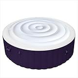 5.4 Ft Inflatable Hot Tub Cover with Handle, Insulated Hot Tub Lid for Outdoor Inflatable Round Hot Tub, Portable Hot Tub Cover Protector Save Energy Protecting Tubs from Wind Rain Debris and Dust