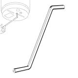 YFANITI Garbage Disposal Wrench, Garbage Disposal Allen Wrench Tool for Un-Jam/Food Garbage Disposal Fix Garbage Disposal Repair/Unclog Kitchen Sink