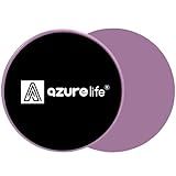 A AZURELIFE Exercise Core Sliders, Dual Sided Exercise Gliding Discs Use on Carpet or Hardwood Floors, Light and Portable, Perfect for Abdominal&Core Workouts