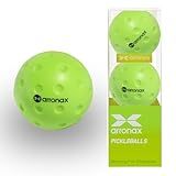 Arronax Pickleball Balls - PU Quiet Foam Balls for Indoor or Outdoor Practice - Silent Ball 3 Pack (Green)