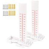 SMTOER Concrete Crack Monitor Gauge - 110mm Displacement & Horizontal Movement Measuring Tool for Wall Deformation Monitoring (2PCS)