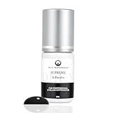 DLUX PROFESSIONAL Eyelash Extension Glue for Professionals - 8 Weeks Retention, 1 Sec Drying Time, Latex Free Semi Permanent Individual & Volume Lash Extension Glue