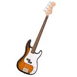 Fender Squier Debut Series Precision Bass Guitar, Beginner Guitar, with 2-Year Warranty, Includes Free Lessons, 2-Color Sunburst with Matte Finish