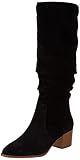 Amazon Essentials Women's Tall Block Heel Boots, Wide Calf Available, Memory Foam Insole, Black, 9 Wide