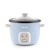 Aroma Housewares 4-Cups (Cooked) / 1Qt. Rice & Grain Cooker (ARC-302NGBL), Blue
